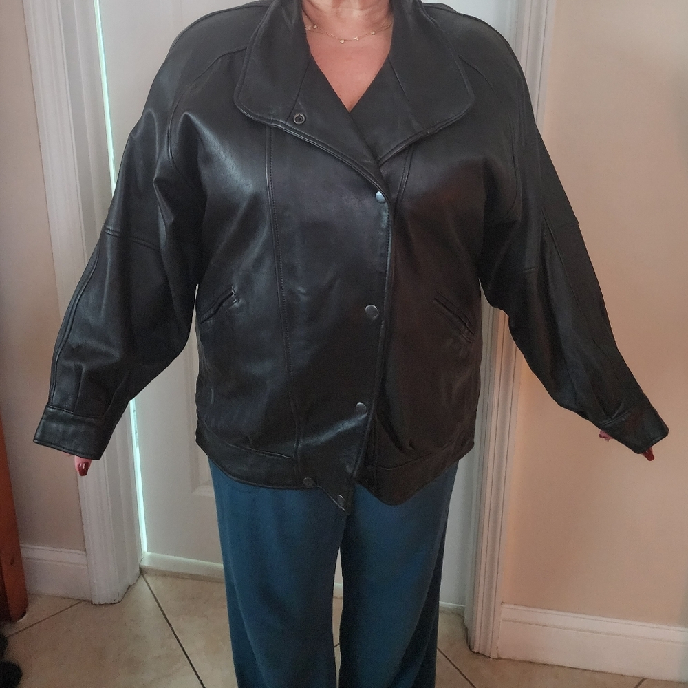 Tannery West Classic Black Leather Jacket